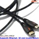 Yellow-Price (10 Foot) Braided High Speed HDMI Male to Male Cable with Ethernet -(Latest Version Supports Ethernet, 3D, and Audio Return)